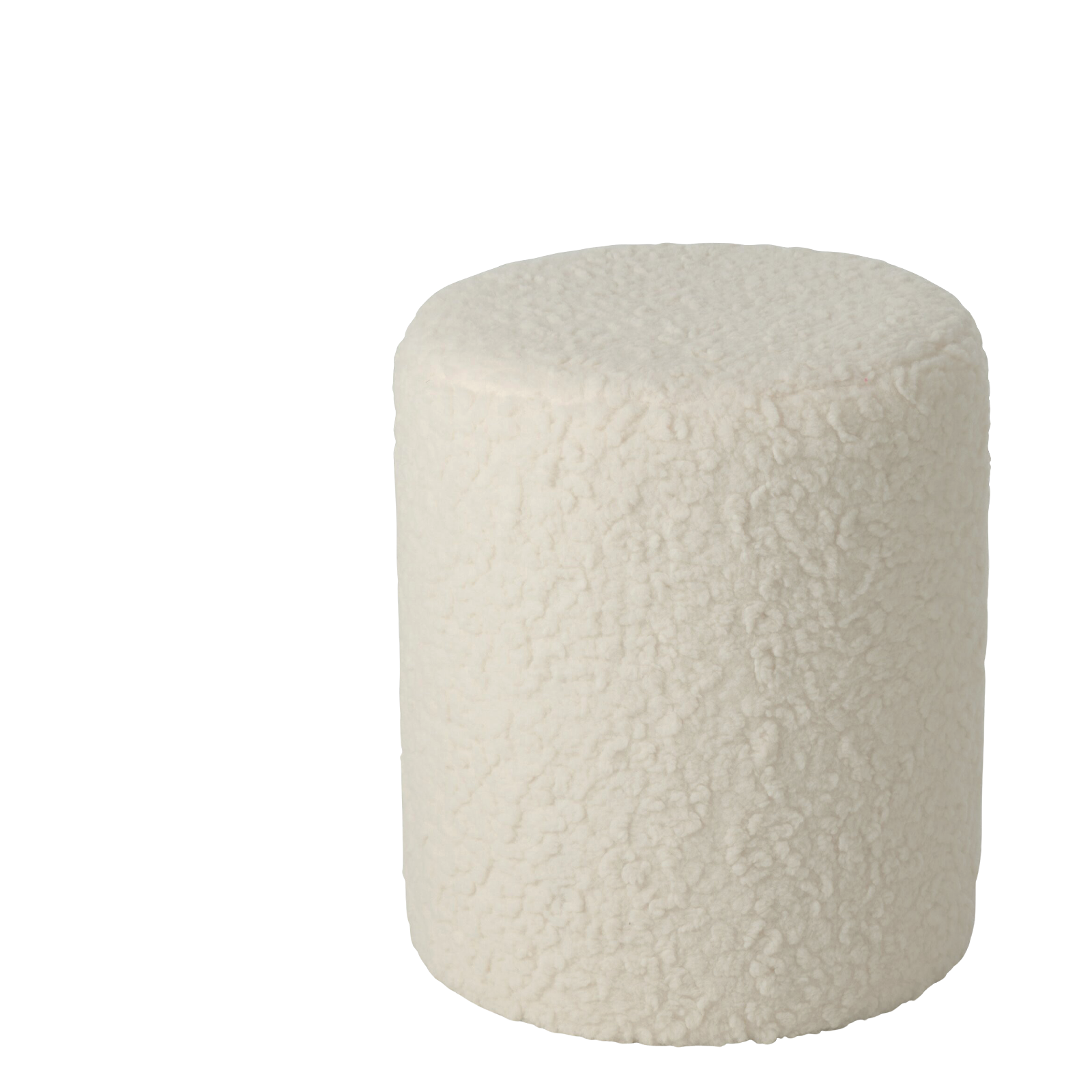 Pouf rond en fourrure blanc - meublespin.fr - Bancs & Tabourets Pouf rond en fourrure blanc Bancs & Tabourets meublespin.fr - mobilier et de décoration de style montagne ou chalet- meubles en pin, mobilier en bois massif de qualité, canapés convertibles - https://meublespin.fr