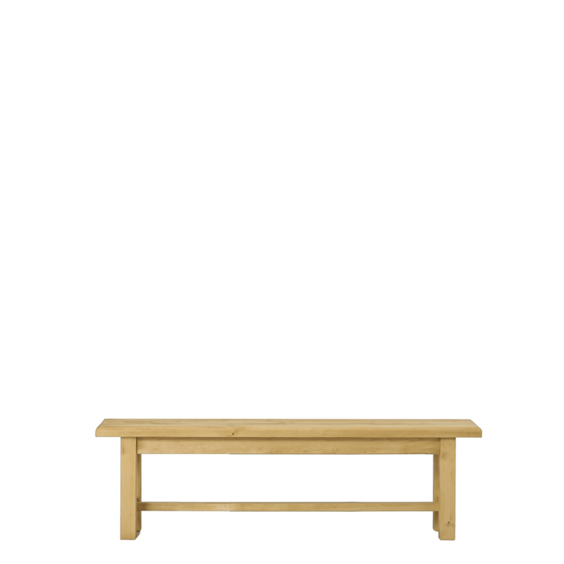 Banc de cuisine en pin massif Chamonix 160 cm Chamonix meublespin.fr - mobilier et de décoration de style montagne ou chalet- meubles en pin, mobilier en bois massif de qualité, canapés convertibles - https://meublespin.fr