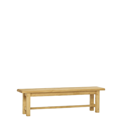 Banc de cuisine en pin massif Chamonix 160 cm Chamonix meublespin.fr - mobilier et de décoration de style montagne ou chalet- meubles en pin, mobilier en bois massif de qualité, canapés convertibles - https://meublespin.fr