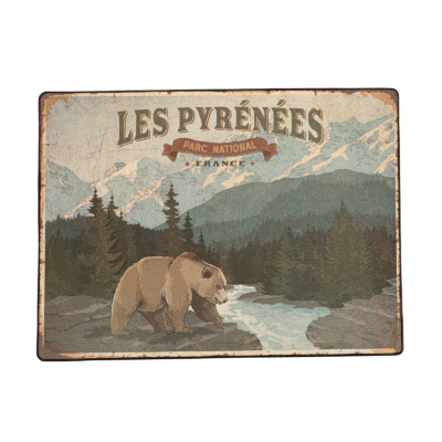 Tapis de Sol – Les Pyrénées – Ours brun Tapis meublespin.fr - mobilier et de décoration de style montagne ou chalet- meubles en pin, mobilier en bois massif de qualité, canapés convertibles - https://meublespin.fr