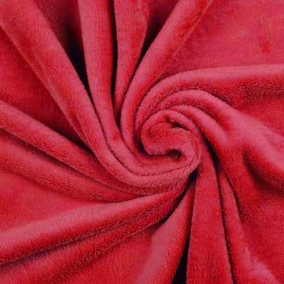 PLAID Doudou Rouge 130 x 160 cm Plaids et coussins meublespin.fr - mobilier et de décoration de style montagne ou chalet- meubles en pin, mobilier en bois massif de qualité, canapés convertibles - https://meublespin.fr