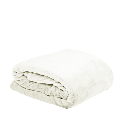 PLAID Doudou Ecru 130 x 160 cm Plaids et coussins meublespin.fr - mobilier et de décoration de style montagne ou chalet- meubles en pin, mobilier en bois massif de qualité, canapés convertibles - https://meublespin.fr