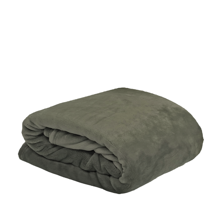 PLAID Doudou Taupe 130 x 160 cm Plaids et coussins meublespin.fr - mobilier et de décoration de style montagne ou chalet- meubles en pin, mobilier en bois massif de qualité, canapés convertibles - https://meublespin.fr