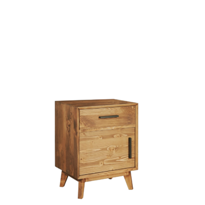 Chevet 1 porte + 1 Tiroir en Pin Massif Ciré – Avignon Chevets meublespin.fr - mobilier et de décoration de style montagne ou chalet- meubles en pin, mobilier en bois massif de qualité, canapés convertibles - https://meublespin.fr
