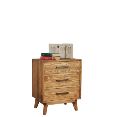 Chevet 3 Tiroirs en Pin Massif – Avignon Chevets meublespin.fr - mobilier et de décoration de style montagne ou chalet- meubles en pin, mobilier en bois massif de qualité, canapés convertibles - https://meublespin.fr