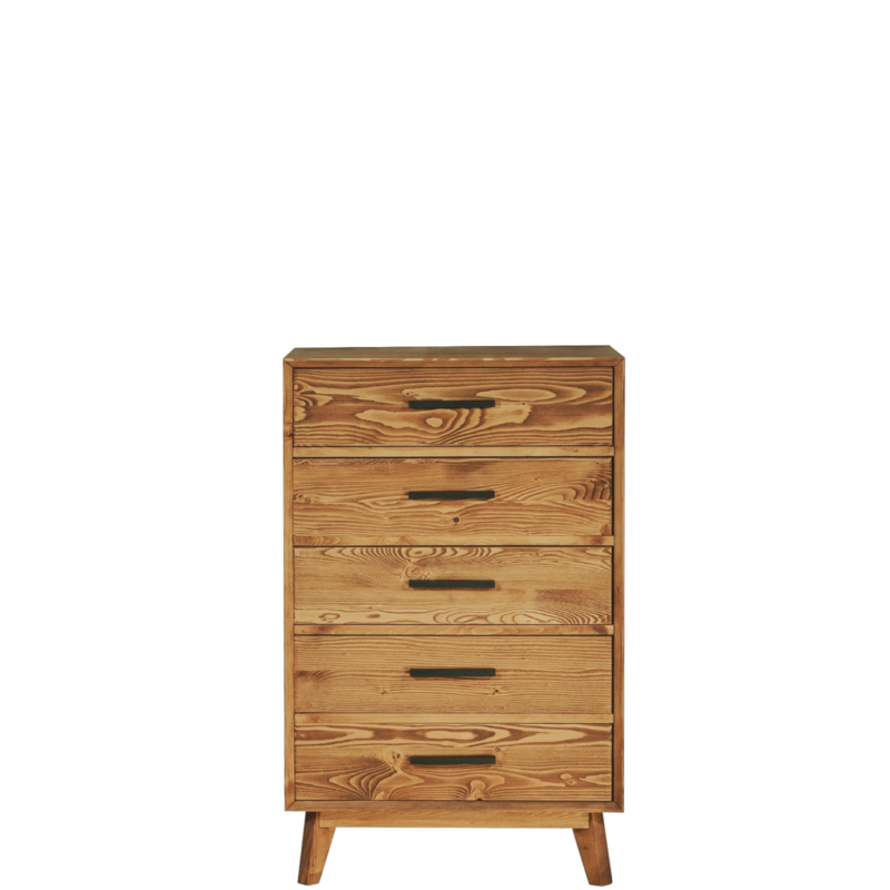 Chiffonnier 5 Tiroirs en Pin Massif – Avignon Chiffonniers meublespin.fr - mobilier et de décoration de style montagne ou chalet- meubles en pin, mobilier en bois massif de qualité, canapés convertibles - https://meublespin.fr