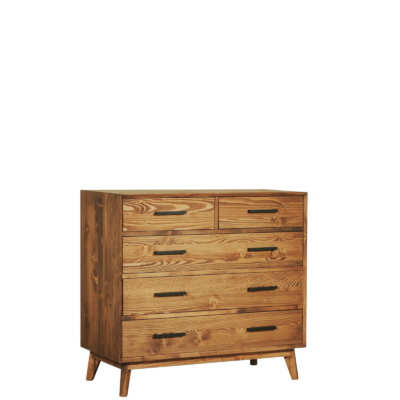 Commode 5 Tiroirs en Pin Massif – Avignon Commodes en bois massif meublespin.fr - mobilier et de décoration de style montagne ou chalet- meubles en pin, mobilier en bois massif de qualité, canapés convertibles - https://meublespin.fr