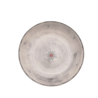 Assiette creuse Edelweiss Cérusé Blanc Vaisselle Edelweiss meublespin.fr - mobilier et de décoration de style montagne ou chalet- meubles en pin, mobilier en bois massif de qualité, canapés convertibles - https://meublespin.fr