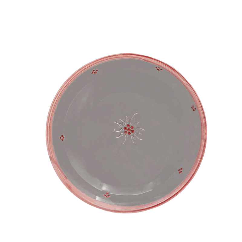 Assiette creuse Edelweiss Cérusé Gris Vaisselle Edelweiss meublespin.fr - mobilier et de décoration de style montagne ou chalet- meubles en pin, mobilier en bois massif de qualité, canapés convertibles - https://meublespin.fr
