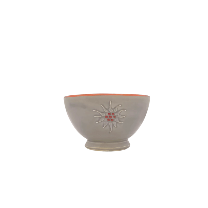 Bol Edelweiss Cérusé Gris Vaisselle Edelweiss meublespin.fr - mobilier et de décoration de style montagne ou chalet- meubles en pin, mobilier en bois massif de qualité, canapés convertibles - https://meublespin.fr