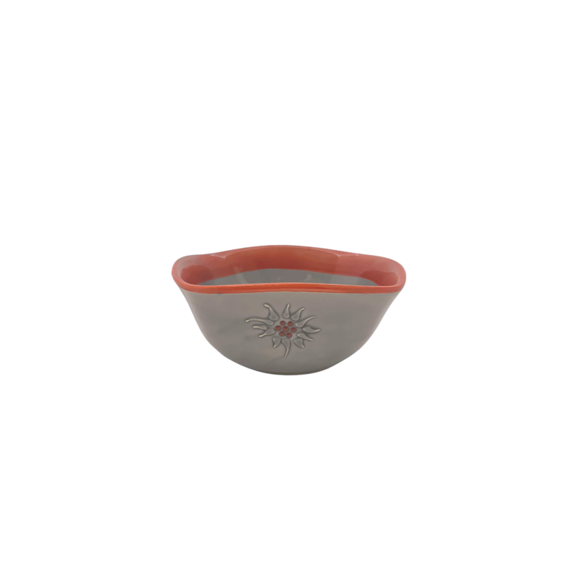 Coupelle Carrée Edelweiss Cérusé Gris Vaisselle Edelweiss meublespin.fr - mobilier et de décoration de style montagne ou chalet- meubles en pin, mobilier en bois massif de qualité, canapés convertibles - https://meublespin.fr