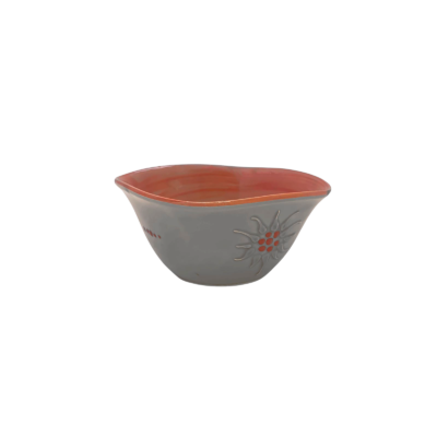 Petite Coupelle Carrée Edelweiss Cérusé Gris Vaisselle Edelweiss meublespin.fr - mobilier et de décoration de style montagne ou chalet- meubles en pin, mobilier en bois massif de qualité, canapés convertibles - https://meublespin.fr