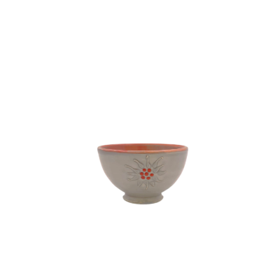 Coupelle Edelweiss Cérusé Gris Vaisselle Edelweiss meublespin.fr - mobilier et de décoration de style montagne ou chalet- meubles en pin, mobilier en bois massif de qualité, canapés convertibles - https://meublespin.fr