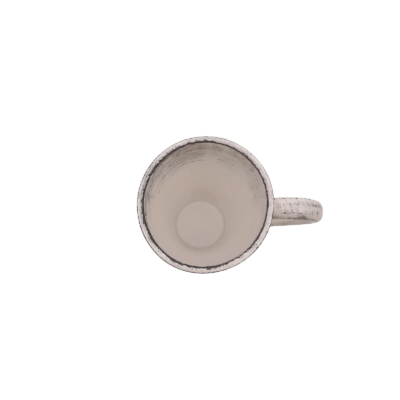 Grand mug Edelweiss Cérusé Blanc Vaisselle Edelweiss meublespin.fr - mobilier et de décoration de style montagne ou chalet- meubles en pin, mobilier en bois massif de qualité, canapés convertibles - https://meublespin.fr