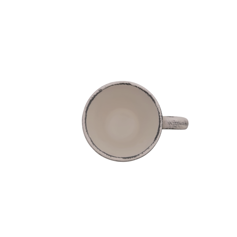 Mug Conique Edelweiss Cérusé Blanc Vaisselle Edelweiss meublespin.fr - mobilier et de décoration de style montagne ou chalet- meubles en pin, mobilier en bois massif de qualité, canapés convertibles - https://meublespin.fr