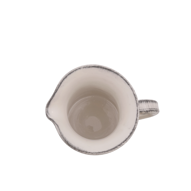 Pichet Edelweiss Cérusé Blanc Vaisselle Edelweiss meublespin.fr - mobilier et de décoration de style montagne ou chalet- meubles en pin, mobilier en bois massif de qualité, canapés convertibles - https://meublespin.fr