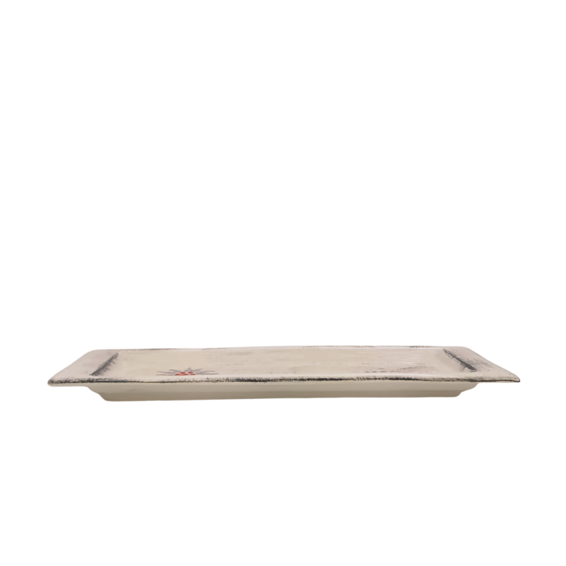 Repose Cuillère Edelweiss Cérusé Blanc Vaisselle Edelweiss meublespin.fr - mobilier et de décoration de style montagne ou chalet- meubles en pin, mobilier en bois massif de qualité, canapés convertibles - https://meublespin.fr