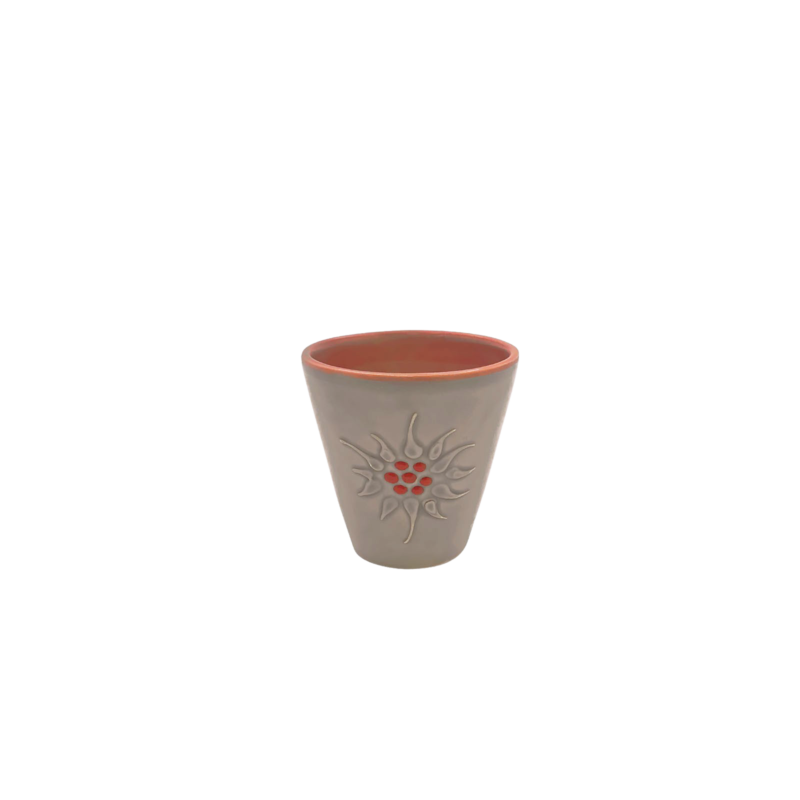 Tasse à café Edelweiss Cérusé Gris Vaisselle Edelweiss meublespin.fr - mobilier et de décoration de style montagne ou chalet- meubles en pin, mobilier en bois massif de qualité, canapés convertibles - https://meublespin.fr