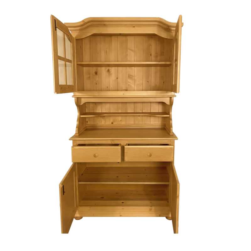 Buffet Chapeau de Gendarme 2+2 Portes et 2 Tiroirs en Pin Massif 113 cm Chamonix meublespin.fr - mobilier et de décoration de style montagne ou chalet- meubles en pin, mobilier en bois massif de qualité, canapés convertibles - https://meublespin.fr