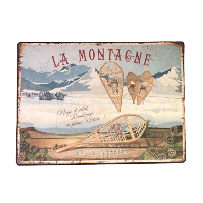 Tapis de Sol – La montagne – raquettes Tapis meublespin.fr - mobilier et de décoration de style montagne ou chalet- meubles en pin, mobilier en bois massif de qualité, canapés convertibles - https://meublespin.fr