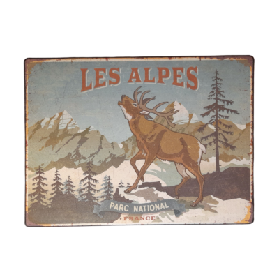 Tapis de Sol – Les Alpes – Cerf Tapis meublespin.fr - mobilier et de décoration de style montagne ou chalet- meubles en pin, mobilier en bois massif de qualité, canapés convertibles - https://meublespin.fr
