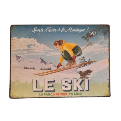 Tapis de Sol – Le Ski – Sports d&rsquo;Hiver Tapis meublespin.fr - mobilier et de décoration de style montagne ou chalet- meubles en pin, mobilier en bois massif de qualité, canapés convertibles - https://meublespin.fr