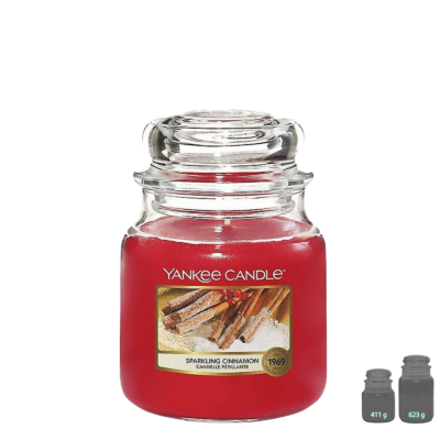 YANKEE CANDLE Bougie – Sparkling Cinnamon – Cannelle Pétillante - meublespin.fr - Bougies Parfumées YANKEE CANDLE Bougie – Sparkling Cinnamon – Cannelle Pétillante Bougies Parfumées meublespin.fr - mobilier et de décoration de style montagne ou chalet- meubles en pin, mobilier en bois massif de qualité, canapés convertibles - https://meublespin.fr