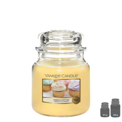 YANKEE CANDLE Bougie – Vanilla Cupcake – Cupcake Vanille Bougies Parfumées meublespin.fr - mobilier et de décoration de style montagne ou chalet- meubles en pin, mobilier en bois massif de qualité, canapés convertibles - https://meublespin.fr