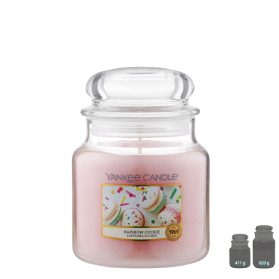 YANKEE CANDLE Bougie – Rainbow Cookie – Fantaisie Sucrée Bougies Parfumées meublespin.fr - mobilier et de décoration de style montagne ou chalet- meubles en pin, mobilier en bois massif de qualité, canapés convertibles - https://meublespin.fr