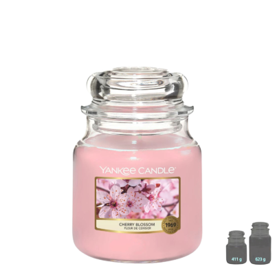 YANKEE CANDLE Bougie – Cherry Blossom – Fleur de Cerisier Bougies Parfumées meublespin.fr - mobilier et de décoration de style montagne ou chalet- meubles en pin, mobilier en bois massif de qualité, canapés convertibles - https://meublespin.fr