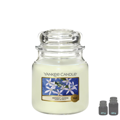 YANKEE CANDLE Bougie – Midnight Jasmine – Jasmin de Minuit - meublespin.fr - Bougies Parfumées YANKEE CANDLE Bougie – Midnight Jasmine – Jasmin de Minuit Bougies Parfumées meublespin.fr - mobilier et de décoration de style montagne ou chalet- meubles en pin, mobilier en bois massif de qualité, canapés convertibles - https://meublespin.fr