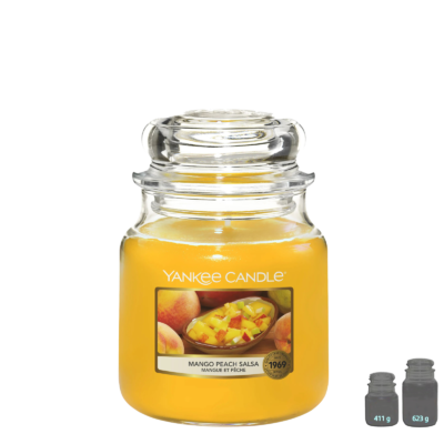 YANKEE CANDLE Bougie – Mango Peach Salsa – Mangue et Pêche Bougies Parfumées meublespin.fr - mobilier et de décoration de style montagne ou chalet- meubles en pin, mobilier en bois massif de qualité, canapés convertibles - https://meublespin.fr