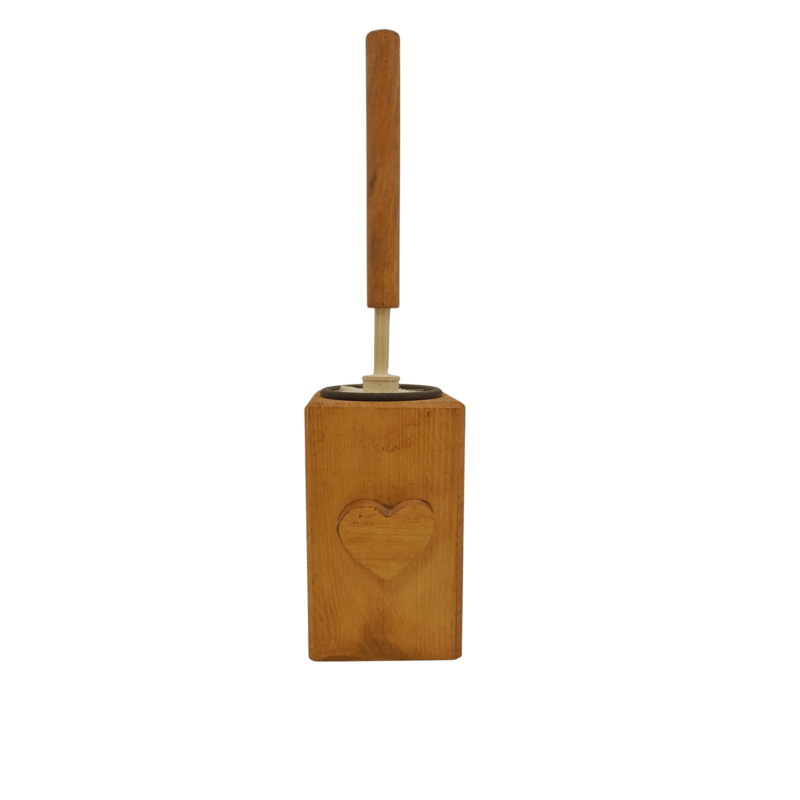 Brosse Droite Cœur WC Objets à poser meublespin.fr - mobilier et de décoration de style montagne ou chalet- meubles en pin, mobilier en bois massif de qualité, canapés convertibles - https://meublespin.fr