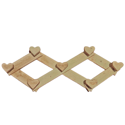Patère Extensible 7 Têtes Cœur en Bois Patères et crochets meublespin.fr - mobilier et de décoration de style montagne ou chalet- meubles en pin, mobilier en bois massif de qualité, canapés convertibles - https://meublespin.fr