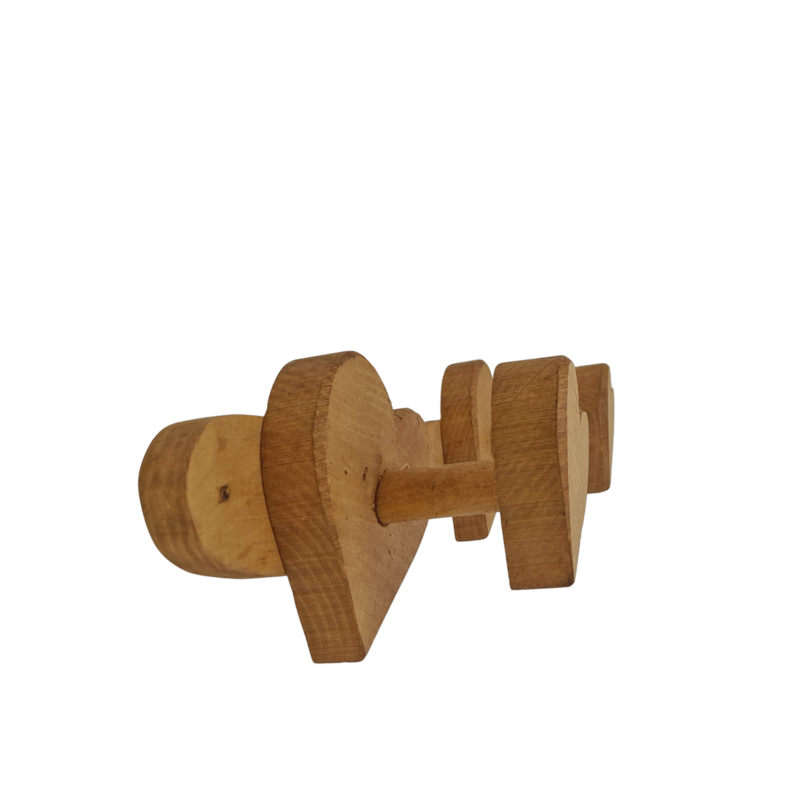 PATÈRE 2 TÊTES VAGUE COEURS PM Patères et crochets meublespin.fr - mobilier et de décoration de style montagne ou chalet- meubles en pin, mobilier en bois massif de qualité, canapés convertibles - https://meublespin.fr