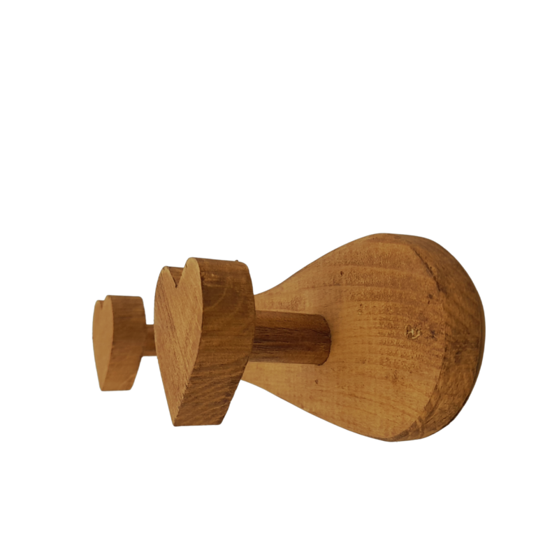 PATÈRE 2 TÊTES COEURS PM Patères et crochets meublespin.fr - mobilier et de décoration de style montagne ou chalet- meubles en pin, mobilier en bois massif de qualité, canapés convertibles - https://meublespin.fr