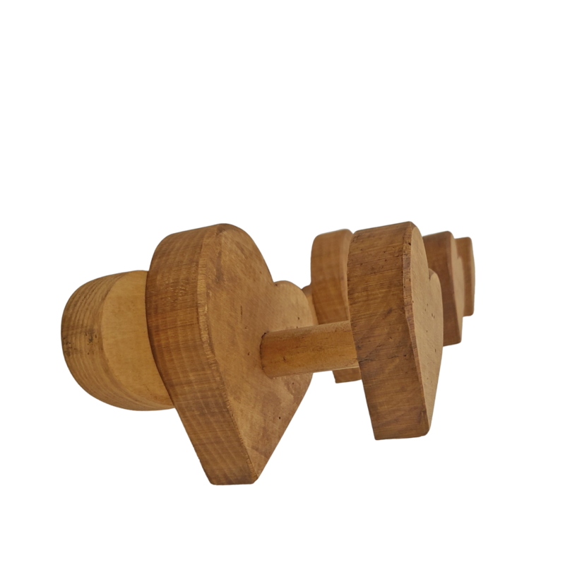 PATÈRE 3 TÊTES VAGUE COEURS PM Patères et crochets meublespin.fr - mobilier et de décoration de style montagne ou chalet- meubles en pin, mobilier en bois massif de qualité, canapés convertibles - https://meublespin.fr