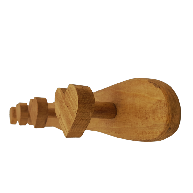PATÈRE 4 TÊTES COEURS PM Patères et crochets meublespin.fr - mobilier et de décoration de style montagne ou chalet- meubles en pin, mobilier en bois massif de qualité, canapés convertibles - https://meublespin.fr