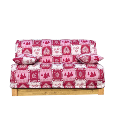 Canapé Convertible  BZ LOLA 140 cm (matelas 17 cm) – Tissus au Choix Canapés convertibles BZ meublespin.fr - mobilier et de décoration de style montagne ou chalet- meubles en pin, mobilier en bois massif de qualité, canapés convertibles - https://meublespin.fr