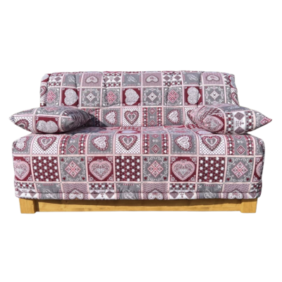 Canapé Convertible BZ LOLA 140 cm (matelas 17 cm) – Archamps Envers Canapés convertibles BZ meublespin.fr - mobilier et de décoration de style montagne ou chalet- meubles en pin, mobilier en bois massif de qualité, canapés convertibles - https://meublespin.fr