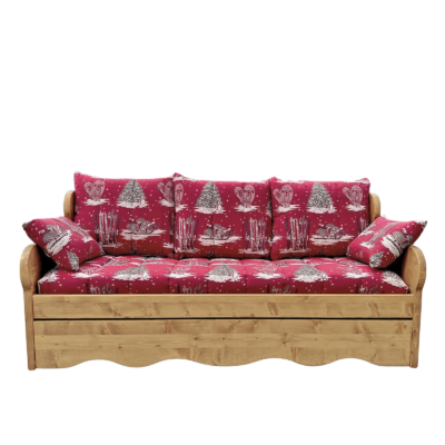 Canapé fixe 4 places en Pin Massif (Fabrication Française) –  Chamonix Canapés fixes meublespin.fr - mobilier et de décoration de style montagne ou chalet- meubles en pin, mobilier en bois massif de qualité, canapés convertibles - https://meublespin.fr