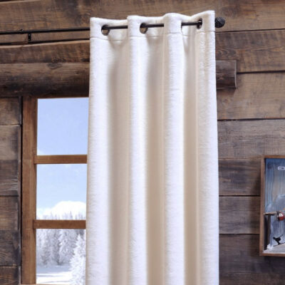 Rideau à oeillets Sicilia blanc Les Rideaux meublespin.fr - mobilier et de décoration de style montagne ou chalet- meubles en pin, mobilier en bois massif de qualité, canapés convertibles - https://meublespin.fr