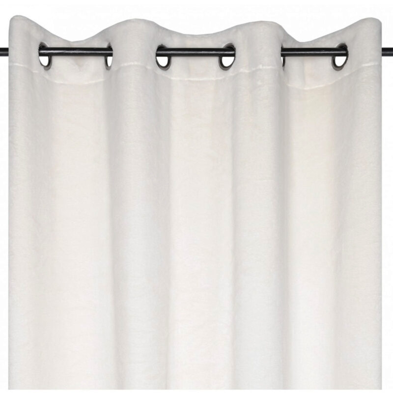 Rideau à oeillets Sicilia blanc Les Rideaux meublespin.fr - mobilier et de décoration de style montagne ou chalet- meubles en pin, mobilier en bois massif de qualité, canapés convertibles - https://meublespin.fr