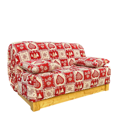 Canapé Convertible BZ Cindy 140 cm (matelas 12 cm) – Chatel Chenillet Canapés convertibles BZ meublespin.fr - mobilier et de décoration de style montagne ou chalet- meubles en pin, mobilier en bois massif de qualité, canapés convertibles - https://meublespin.fr