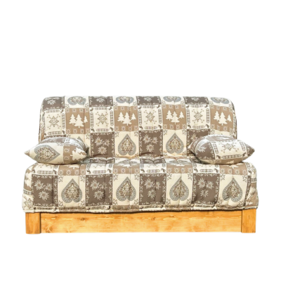 Canapé Convertible BZ Cindy 140 cm (matelas 12 cm) – Chatel Taupe Canapés convertibles BZ meublespin.fr - mobilier et de décoration de style montagne ou chalet- meubles en pin, mobilier en bois massif de qualité, canapés convertibles - https://meublespin.fr
