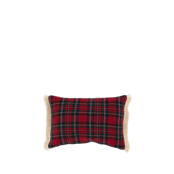 Coussin écossais Bonheur 45 x 30 cm Plaids et coussins meublespin.fr - vente de mobilier et de décoration de style montagne ou chalet- vente de meubles en pin et canapés convertibles - https://meublespin.fr