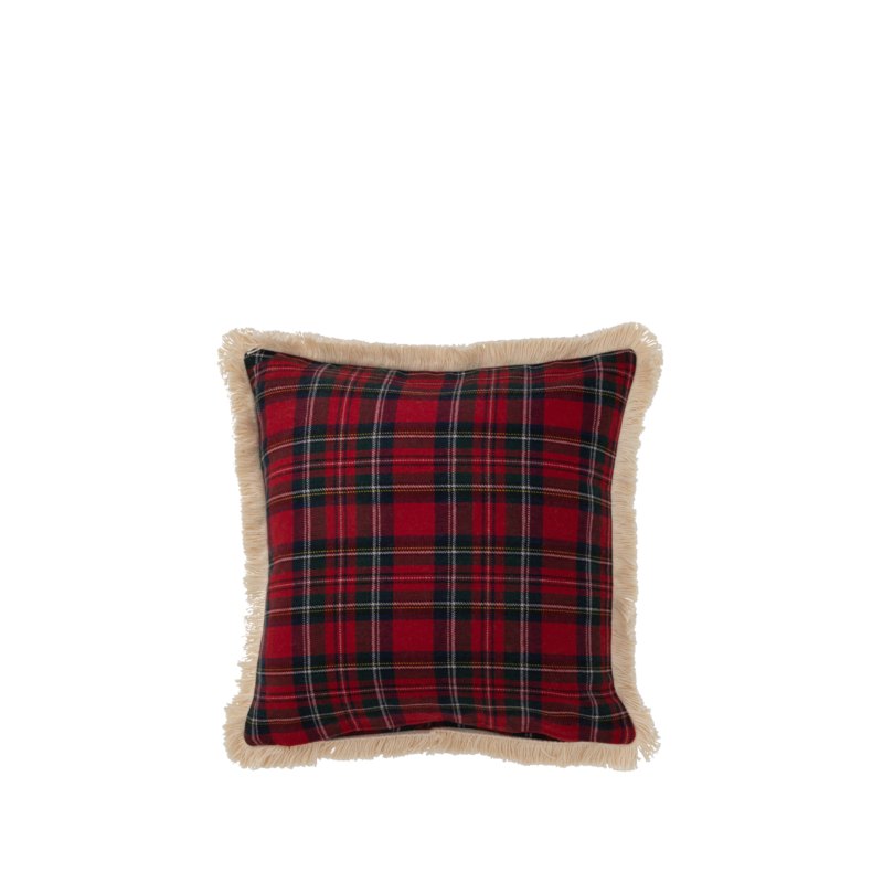Coussin écossais Famille 45 x 45 cm Plaids et coussins meublespin.fr - mobilier et de décoration de style montagne ou chalet- meubles en pin, mobilier en bois massif de qualité, canapés convertibles - https://meublespin.fr