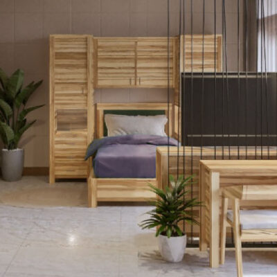 Pont 2 portes et 2 bonnetières en Pin Brossé Montana 230 cm Armoires en bois massif meublespin.fr - mobilier et de décoration de style montagne ou chalet- meubles en pin, mobilier en bois massif de qualité, canapés convertibles - https://meublespin.fr