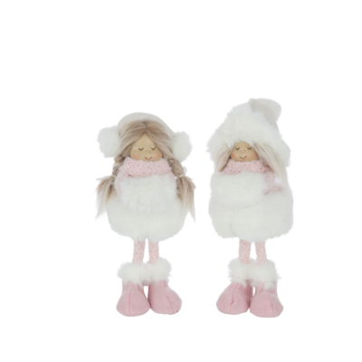 Filles Debout chapeau fourrure – hauteur 28 cm Objets à poser meublespin.fr - mobilier et de décoration de style montagne ou chalet- meubles en pin, mobilier en bois massif de qualité, canapés convertibles - https://meublespin.fr