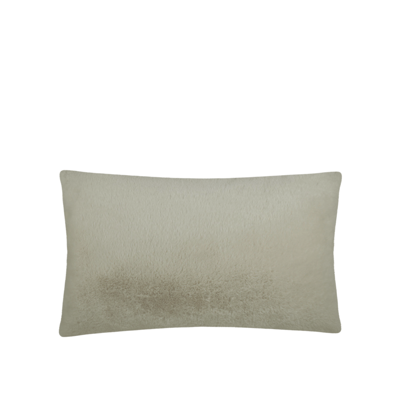 Coussin Bostan naturel 80 x 50 cm en fourrure synthétique Plaids et coussins meublespin.fr - vente de mobilier et de décoration de style montagne ou chalet- vente de meubles en pin et canapés convertibles - https://meublespin.fr